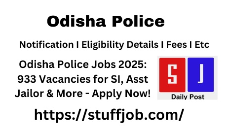 Odisha Police Jobs 2025