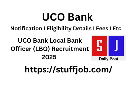 UCO Bank LBO Recruitment 2025